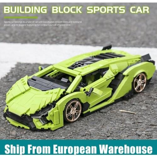 Mould King 10011 Car Model Compatible Lamborghinis Sián FKP 37 Car Building Blocks Assembly Bricks Kids Christmas Toys Gifts