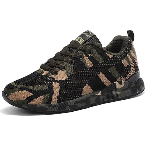 Men Casual Shoes Camouflage High Quality Men Shoes Comfortable Sneakers Classic Non-slip Lace Up Jogging Shoe Zapatillas Hombre