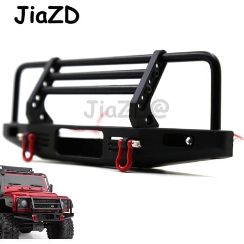 1 set Adjustable Aluminium Alloy Front Bumper for 1/10 RC Crawler Traxxas TRX4 Defender Axial SCX10 SCX10 II 90046 90047 y07