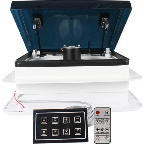 TYTXRV RV Trailer Parts 14' CE Certificated 420mm Anti-UV ABS 12V Remote Controller with LED Light and Touch Panel RV Vent Fan