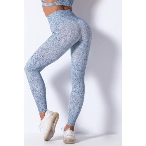 Sexy buttocks printed breathable moisture wicking yoga pants womens sports running fitness pants Yoga Legging Sport Tights