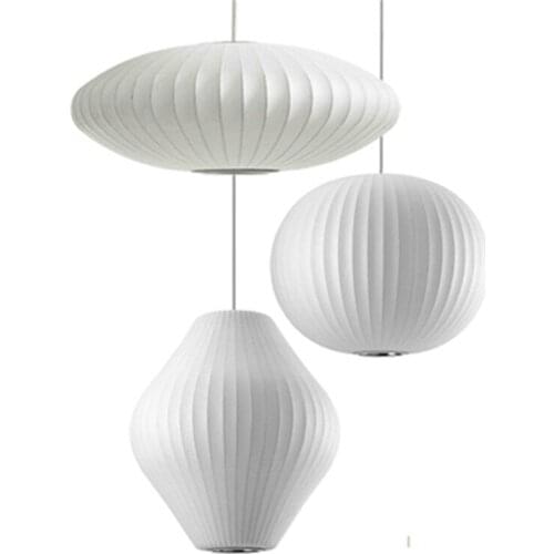 Nordic Danish Silk Pendant Light Staircase Dining Hall Bar Clothing Shop Pendant Lamp Lantern Lampshade Restaurant Tatami Lustre