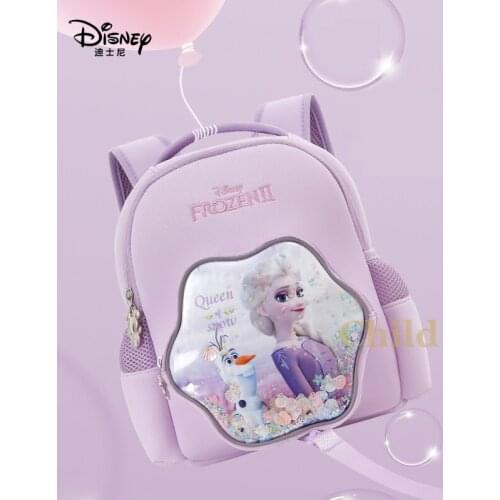 Disney Baby Anti-lost Bag Kindergarten School Bag 1-6 Year Old Girls Backpack Childrens School Bag Frozen Cute Girl Backpack