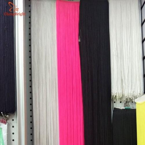CHENGBRIGHT New 10Yard Long 100cm Ribbon Edge Fringed Trim African Accessories Stage Curtains Latin Dance Clothes Decoration Diy