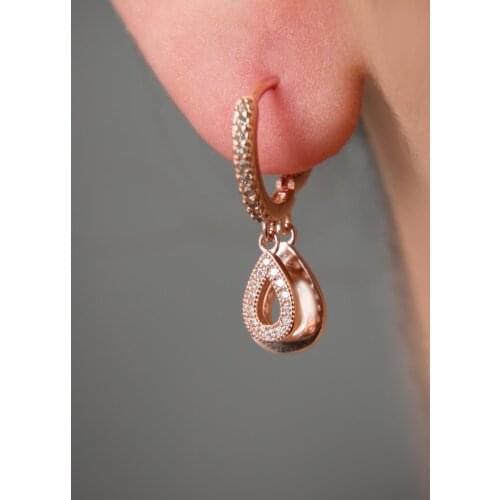 For women Rose Plated 925 Sterling Silver Earrings Elegant Design Pleasing Appearance Quality Trend Fashion Casual Earring Model Handy 2021