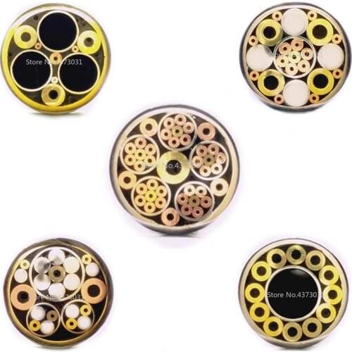 17 Kinds Design 8mm Mosaic Pin Rivets for DIY Knife Handle Screw Decorate Exquisite Style Knife Handle Tool Rivets Length 9cm