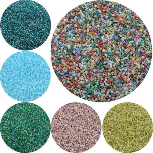 2000pcs 2mm Czech Glass Seed Spacer Beads Round Hole Beads DIY Bracelet Necklace Earring Beads For Jewelry Making Accessories