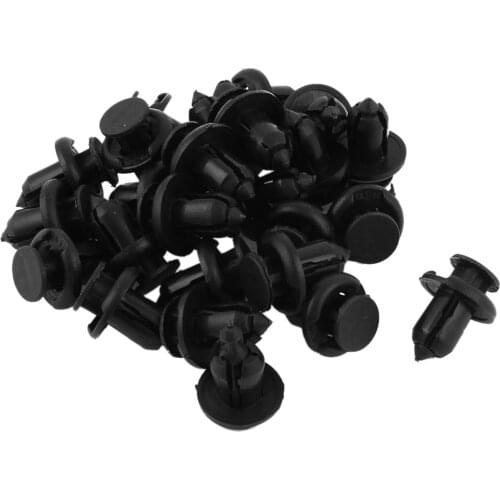 25 Pcs Auto Bumper 10mm Hole Fastener Rivet Retainer Push Engine Cover Fender Car Door Trim Panel Clip Fasteners Car Styling