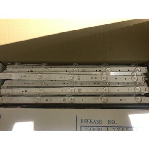80PCS backlight strip e465853 5800-w43001-3P00 /5800-w43001-5P00 5LED 405MM 8PCS FOR 1TV LED 6V