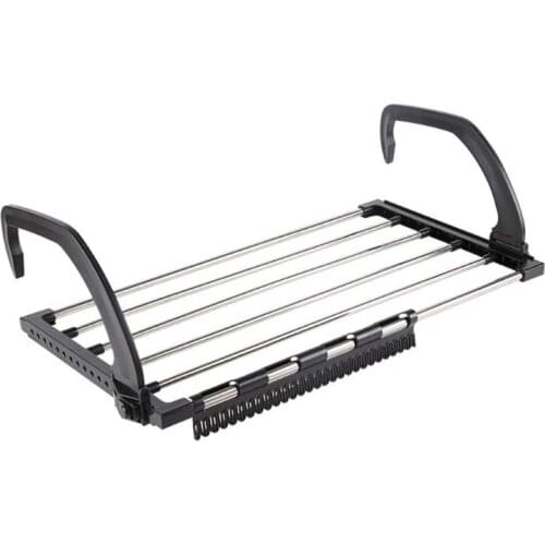 Balcony Folding Shoes Towel Drying Rack Laundry Underwear Storage Holder Home H58C