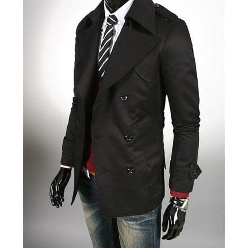 Free shipping 2020 new designer fashion slim trench coat men overcoat long sleeve mens clothing business outerwear spring autumn