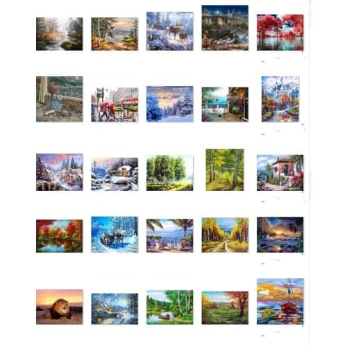 Scenery 2 cross stitch kit people 18ct 14ct UNprinting11ct count print canvas stitches embroidery DIY handmade needlework