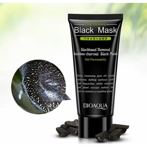 Black Bamboo Charcoal Mask to Remove Blackheads, Deep Cleansing Mask