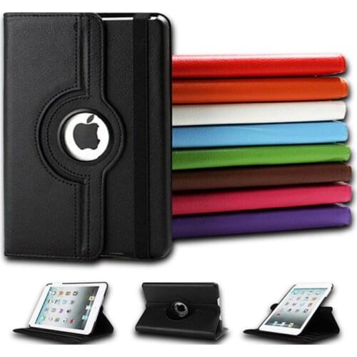 For iPad mini 1 2 3 Case Cover 360 Degree Rotating Leather Smart Shell Cover for Apple iPad mini 1 2 3 7.9 Case Coque Capa Funda