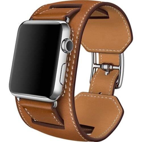 Hot Selling Wrist Watch Band Bracelet For Apple Watch4/3/2/1 Exquisite Genuine Leather Loop Strap44/42/40/38mm For Iwatch series