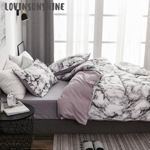 LOVINSUNSHINE Queen Size Duvet Cover King Comforter Set Bedding Set Solid Linen AB#140