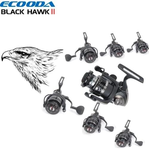 ECOODA Black Hawk II 1500-5000 Metal Spool Spinning Fishing Reels Saltwater/Freshwater Boat Rock Bass Lure Jigging Fishing Reel