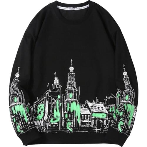 2021 mens autumn new round neck pullover casual sweater mens long-sleeved T-shirt