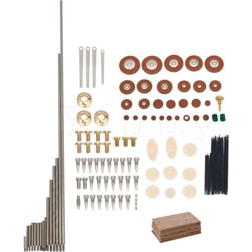 Yibuy A Set of Tenor Saxophone Repair Kit Sax Pad & Spring Needles & Neck Cork