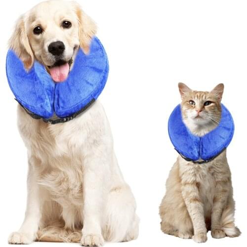 Inflatable Pet Collar Dog Cat Wound Healing Protection Anti Bite Safety Collar
