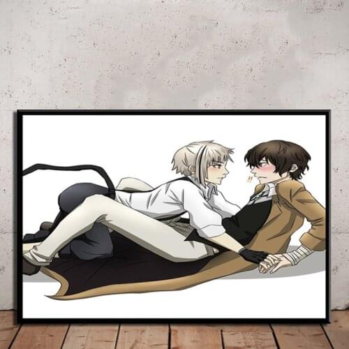 Wall Art Modular Printed HD Pictures Bungou Stray Dogs Anime Nordic Poster Painting Modern Canvas For Boys Room Home Decoration