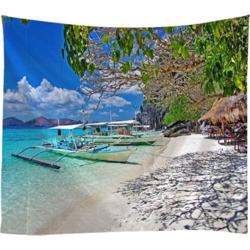 Natural Landscape Tapestry Wall Hanging Cloth Bed Spread Beach Towel Table Cloth YogaMat House Decoration Living Room Decoration