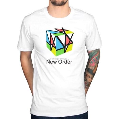 Official New Order Rubix T-Shirt Movement Brotherhood Music Complete Lost Sirens Cotton Slim Fit Plus Size Tee Shirt