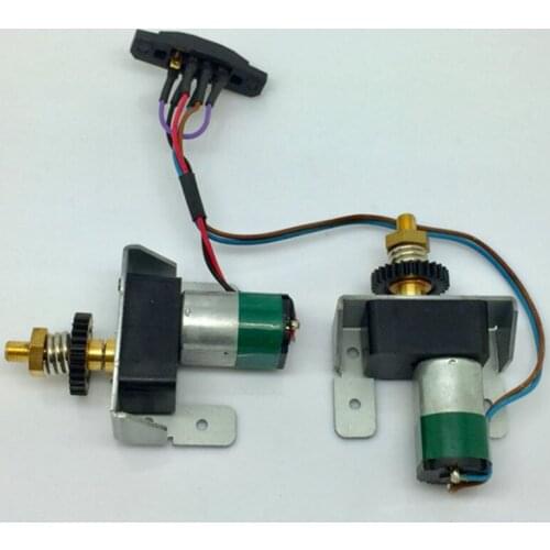 A pair of geared motors, DC 6V geared motor with metal gear / D-axis, High torque 15 rpm 20*11.9*14mm