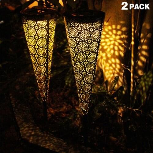 Retro Solar LED Lantern Outdoor Garden Hanging Lamp Lawn Landscape Light Path Stake Lamps Lawn Light Solar Light Home Decoration