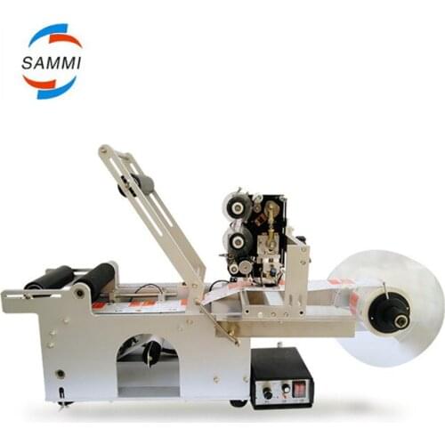 CE Manual Wine Bottle Labeling Machine With Date Printer