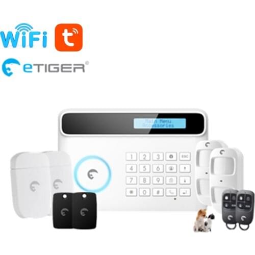DIY kit Etiger 32 wireless zone S4 GSM Home Smart Alarm PSTN GSM Alarm System For Home Security Protection With App Control
