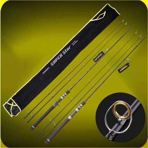 Yuanwei 2.1m Spinning Rod Casting Rod Two Tips M Power Carbon Fiber Lure Fishing Rod Fishing Stick Olta 4 Color B185