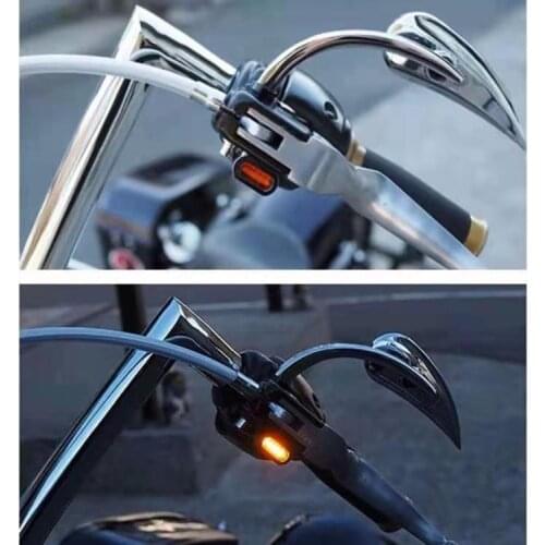 LED Turn Signal Indicators Running Lights Amber Blinker Lamps Fit For Harley Softail Heritage Fat boy Breakout Deluxe 00-19