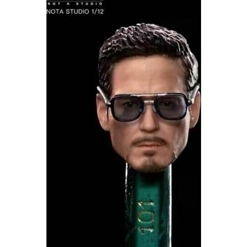 Tony 1/12 Stark Nota Studio Head Sculpt For 6" Inch Male Action Figure Body Toy In Stock
