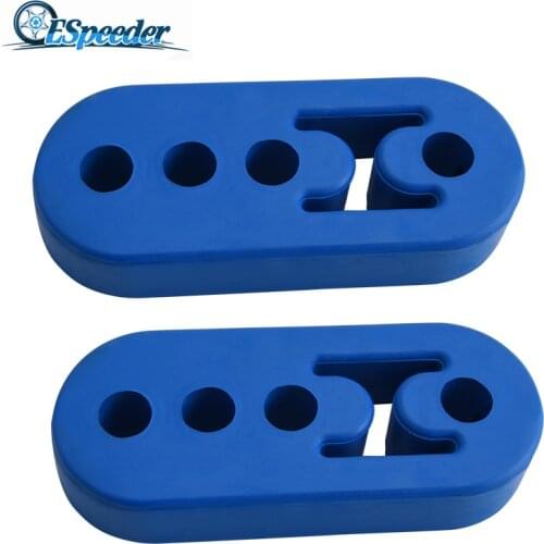 ESPEEDER Universal 4 Holes Muffler Insulator Hanger Car Exhaust Tail Pipe Mount Bracket Hanger for VW Audi Ford Toyota Car Parts