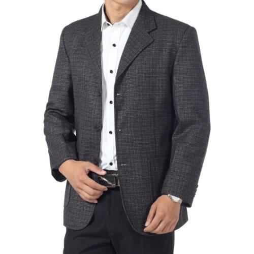 Spring and autumn men blazer slim fit male business casual suit mens quinquagenarian all-match separate suit outerwear