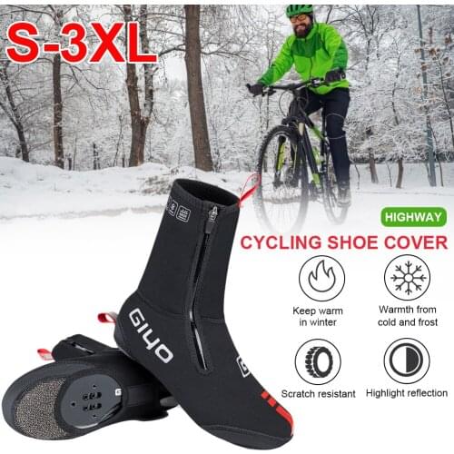 Bicycle Overshoes Waterproof And Windproof Mountain Bike Road Warm Bicycle Shoe Cover Bicycle Winter Cold Protection