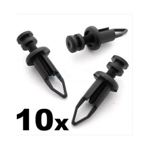 10x 9mm Front & Rear Plastic Bumper Clips- Fits For Toyota MR2, Supra & Celica