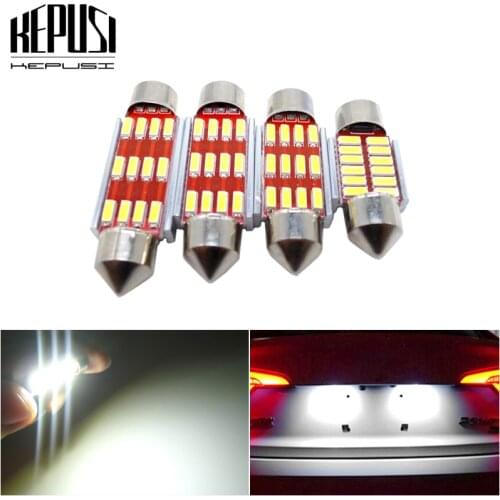 2x Canbus C5W LED Festoon 31/36/39/41mm Car Interior lights License Plate Lights For VW Golf 3 4 5 6 Passat 3c B6 B5 Polo