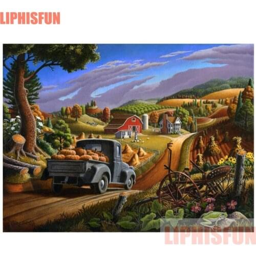 5d diy Diamond Painting Full Drill Square Resin Rhinestone Cross Stitch Diamond Embroidery Home Decor Farm