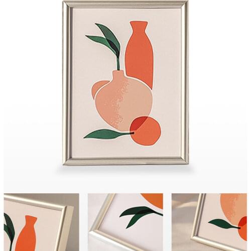 Aluminum alloy small photo frame set up creative 6-inch childrens photo frame 7-inch photo album modern minimalist picture fram