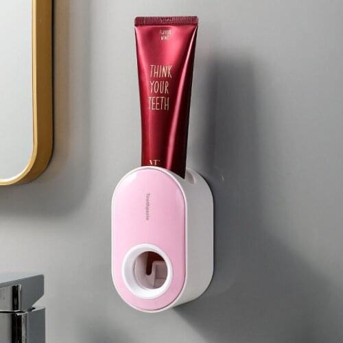 High Quality New Punch-Free Automatic Toothpaste Squeezer Wall-Mounted Dispenser Toothbrush Holder Household Bathroom Accessorie