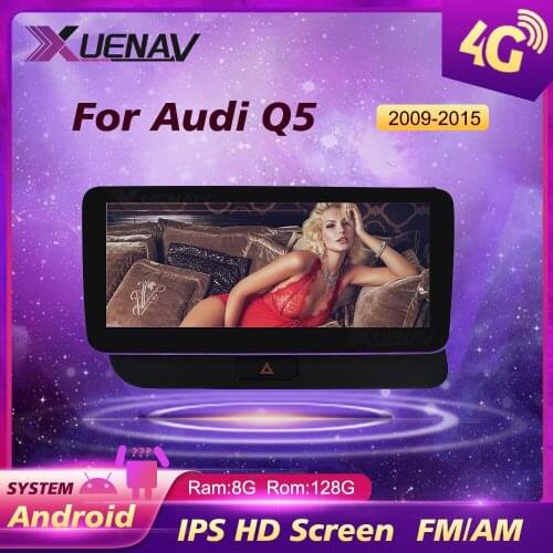 10.25 Inch 8 Core Car Radio For Audi Q5 2009 2010 2011 2012 2013 2014 2015 IPS Touch Mulmedia Carplay GPS Navigation Android