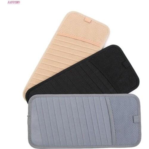 Car Sun Visor CD Organizer Holder Portable Sunshade Disc CD Case Media Storage Wallet Clip Glasses Pen Storage Bags Hotsale