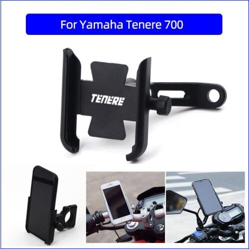 For Yamaha Tenere 700 All Year Motorcycle CNC Mobile Phone Holder GPS Navigator Rearview Mirror Handlebar Bracket Accessories