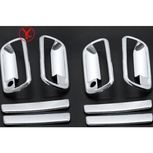 For TOYOTA HILUX SURF 1998 1999 2000 2001 2002 ABS Chrome Door Handle Insert Car Styling Accessories Door Bowls Covers Trims