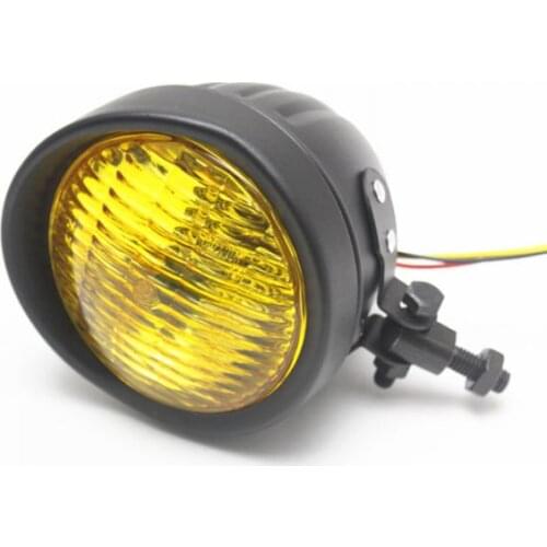 Motorcycle 12V 10mm Headlamp White Bright Light For Bobber Chopper