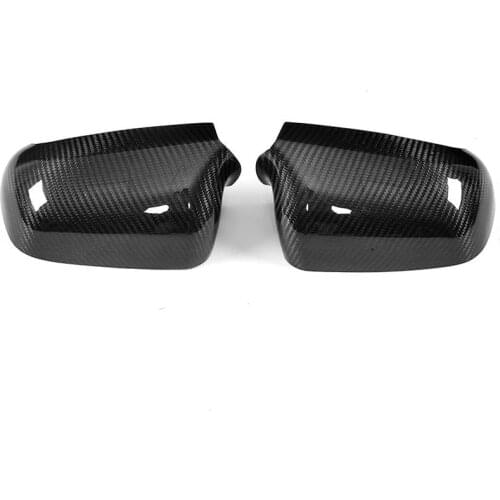 Carbon Fiber Car Rearview Mirror Covers Caps for Audi A4 B5 Replace Side Mirror Caps Covers