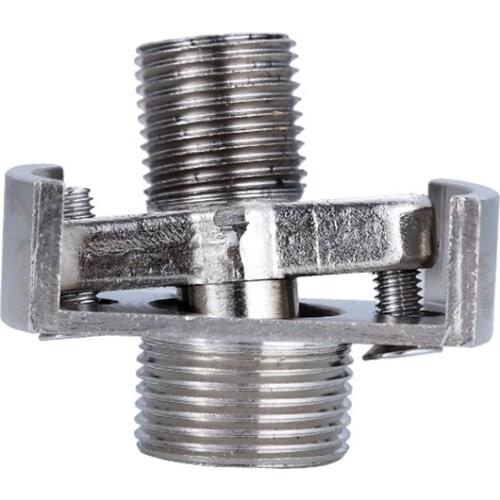 Brass Pipe Fitting, Pipe Adapter Fittings Reducing Nipple, Shower Extension Connector, Adjustable 120-180mm for Home Pipe