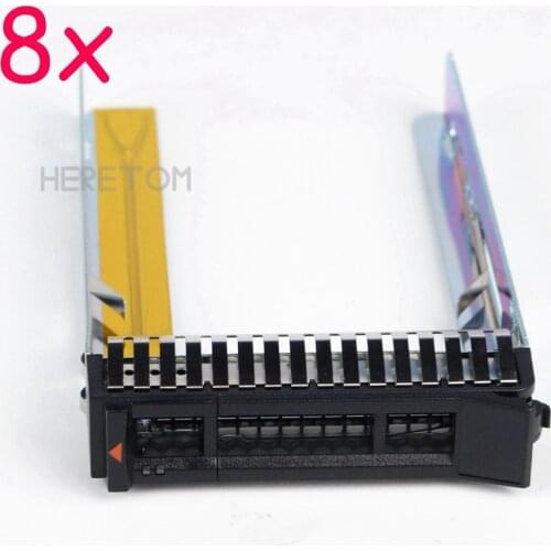 Heretom 8PCS 2.5" Hard Drive Caddy Tray for IBM Thinksystem X3850 X6 X3650 X3550 M5 SR650 SR550 Hdd Caddy Bracket 00E7600 L38552